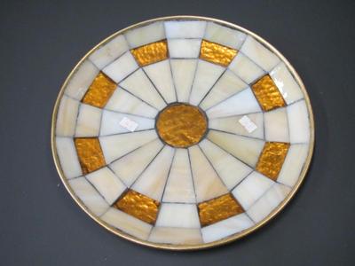 Mosaic Glass 12" Plate