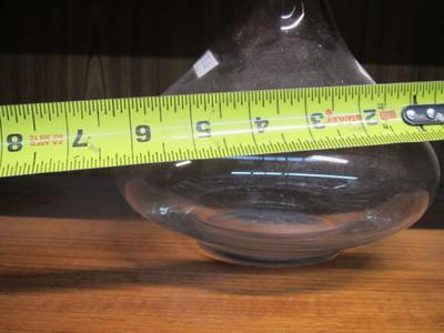 Etched Glass Decanter With Eagle Design Approx 9 3/4" Tall