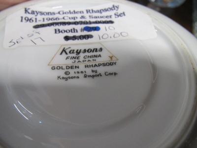 Kaysons Golden Rhapsody Fine China 1961