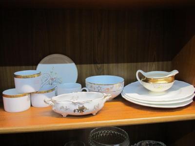 Vintage Assortment Of China Dishes Eggshell Nautilus Nikko Gold Filigree JC Penney Embassy USA