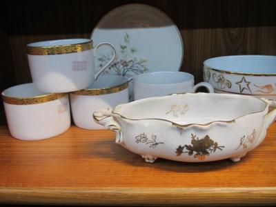 Vintage Assortment Of China Dishes Eggshell Nautilus Nikko Gold Filigree JC Penney Embassy USA