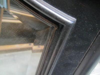 Wood Framed Beveled Mirror Approx 43 1/4" x 48"