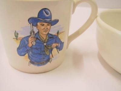 1950's Hopalong Cassidy Bowl & Cup