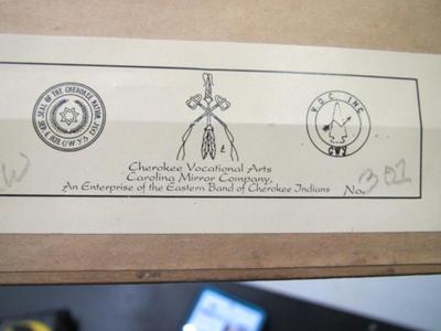 Framed Cherokee Vocational Arts Print Approx 19" x 11 1/2"