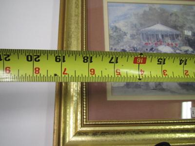 Framed Cherokee Vocational Arts Print Approx 19" x 11 1/2"