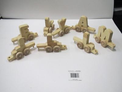 Wooden Alphabet Letter Train