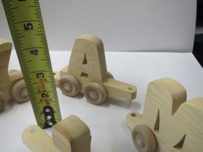 Wooden Alphabet Letter Train