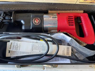 milwaukee sawzall plus 75th year collector with metal case
