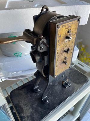 Antique John J. Waldman Wire Measuring Machine