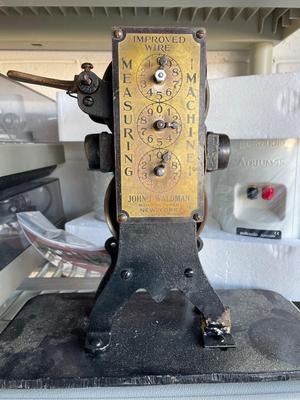 Antique John J. Waldman Wire Measuring Machine