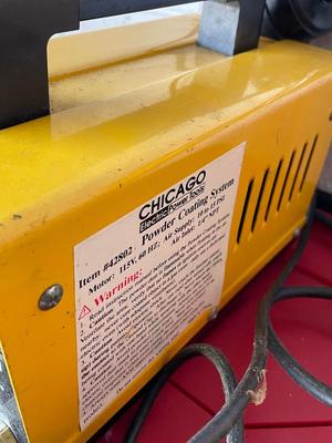 Chicago Electric 42802 Powder Coating System 10-15psi 1/4 Npt