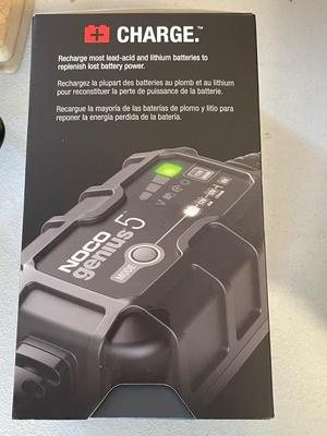 Noco Genius 5 battery charger and maintainer