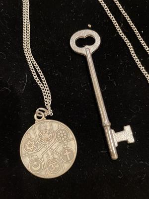 Creed sterling necklace with key