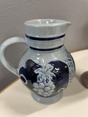 German wine pitcher and goblet