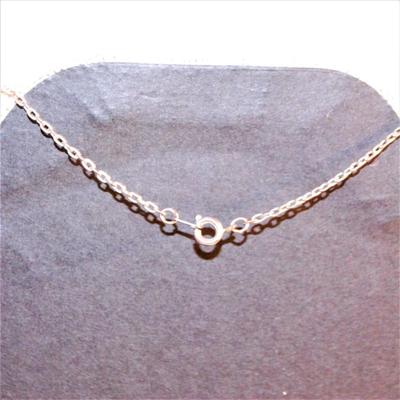Gentle Open Style Cross with Light Silver Tone Chain 20" L