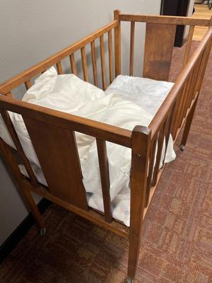 Vintage baby crib