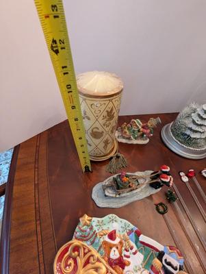 Christmas Decor Candle Sigma Tastesetter Crystal Angel With Halo
