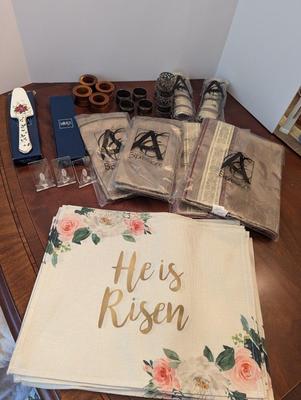 Dining Room Table Place Mats Napkins Candles & Napkin Rings