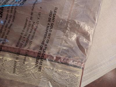 Dining Room Table Place Mats Napkins Candles & Napkin Rings