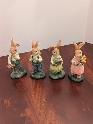 6 1/2" High Hobby Lobby Easter Bunnies Resin