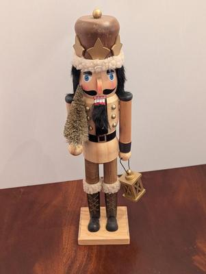 Rustic Woodland Christmas Nutcracker With Lantern