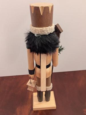 Rustic Woodland Christmas Nutcracker With Birdhouse