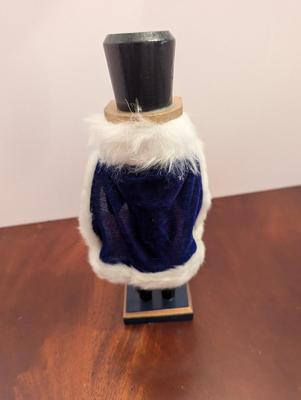 Wooden Christmas Nutcracker Blue Cape Drummer