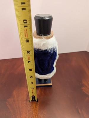 Wooden Christmas Nutcracker Blue Cape Drummer