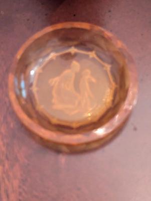 Hand Painted German Vase & Artmark Pheasant Bird Figure Open Salt Dishes