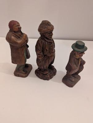 Wooden Syroco Style Figurines
