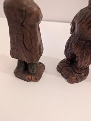 Wooden Syroco Style Figurines