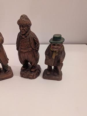 Wooden Syroco Style Figurines