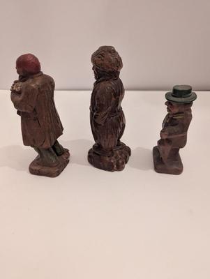 Wooden Syroco Style Figurines