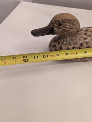 Hand Carved Wooden Duck Decoy Signed