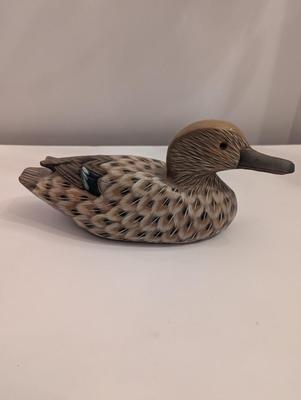 Hand Carved Wooden Duck Decoy Signed
