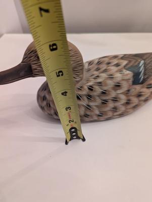 Hand Carved Wooden Duck Decoy Signed