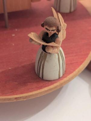 Angels With Organ Erzgebirge Christmas Pyramid German Candle Holder