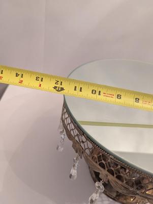Mirrored & Crystal Cake Stand