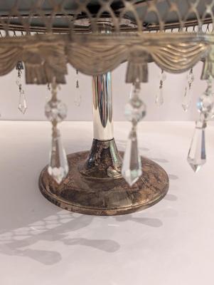 Mirrored & Crystal Cake Stand