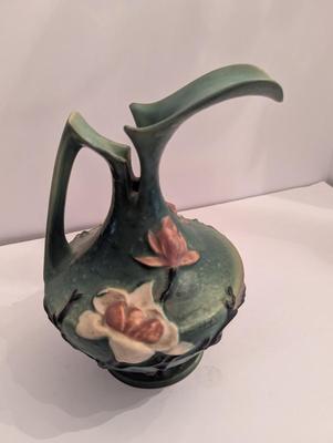 Vintage Roseville Pottery Green Magnolia Vase Choice 2