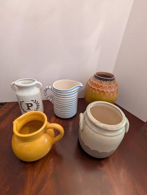 Pottery Vases & Pitchers