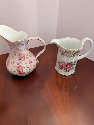 Royal Danube Harmony Rose Ironstone England Pitcher Roses Brick Red Pitchers