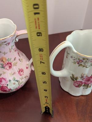 Royal Danube Harmony Rose Ironstone England Pitcher Roses Brick Red Pitchers