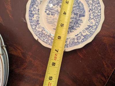 Vintage Plates Rossini Liberty Blue Coaching Taverns Ascot Service Plate