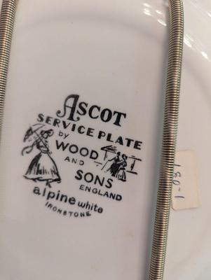 Vintage Plates Rossini Liberty Blue Coaching Taverns Ascot Service Plate