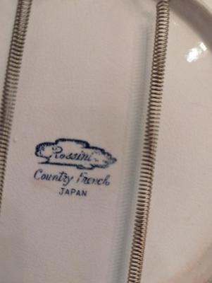 Vintage Plates Rossini Liberty Blue Coaching Taverns Ascot Service Plate