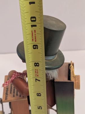 Vintage Steinbach Volkskunst Music Grinder Smoker Wood Figure Made In Germany
