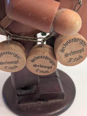 Vintage Steinbach Volkskunst Music Grinder Smoker Wood Figure Made In Germany