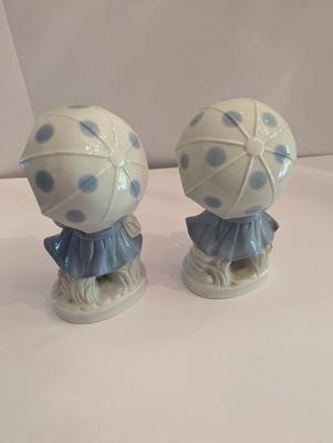 Vintage KPM Porcelain Girl Figurine Holding An Umbrella