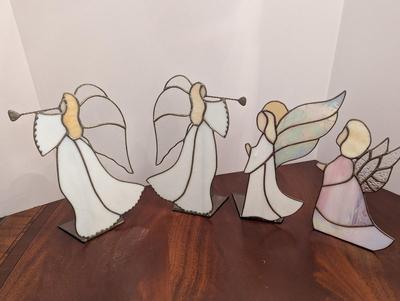 Hand Crafted Stained Glass Angels
